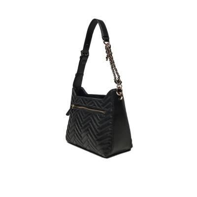 Borsa donna tracolla con zip sopra Anning Guess HWQG9508180-Black Valigeria-it