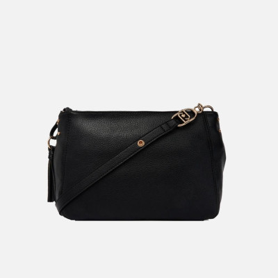 Borsa donna tracolla con zip sopra Liu Jo Cirry Nero