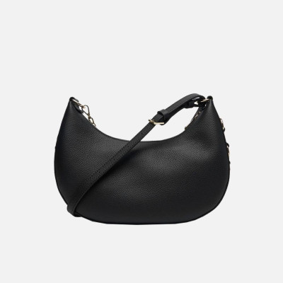 Borsa donna tracolla con zip sopra Patrizia Pepe Nero