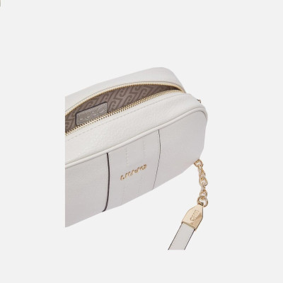 Borsa donna tracolla con zip superiore Liu Jo Ematite Cream