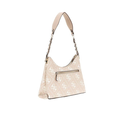 Borsa donna tracolla Jazlynn Guess HWOQ8654010-Sand Logo Valigeria-it