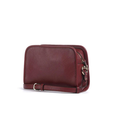 Borsa donna tracolla con zip sopra Liu Jo Manh Red Wine