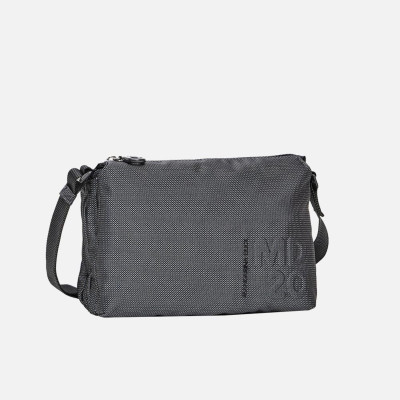 Borsa donna tracolla con zip sopra Mandarina Duck MD 20 Steel