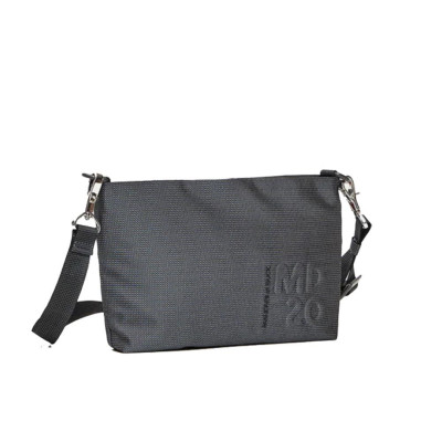Borsa donna tracolla con zip sopra MD 20 Mandarina Duck Steel