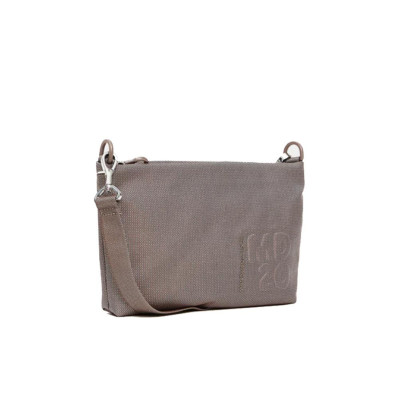 Borsa donna tracolla con zip sopra MD 20 Mandarina Duck Taupe