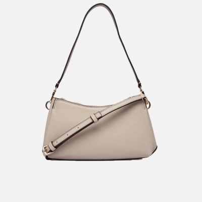 Borsa donna tracolla mezzaluna Guess Noelle Taupe