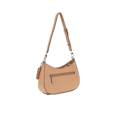 Borsa donna tracolla mezzaluna Noelle Guess HWZG7879180-Beige Valigeria-it