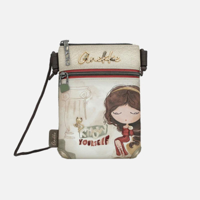 Borsa donna tracolla con zip sopra mini Anekke Muse Multicolor