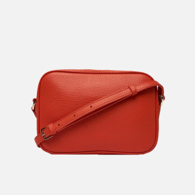 Borsa donna tracolla con zip sopra Patrizia Pepe Deep Orange