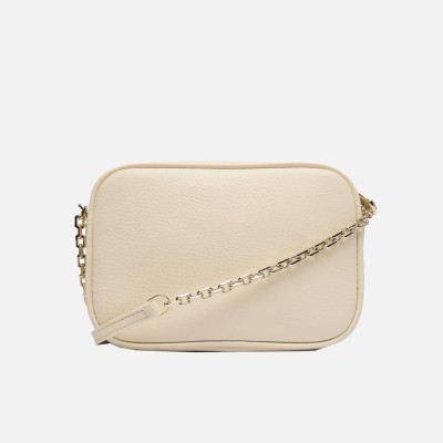 Borsa Donna tracolla con zip superiore Patrizia Pepe Wooly White