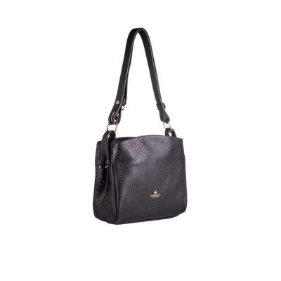 Borsa donna tracolla piccola Cuoieria Fiorentina Velvet Nero