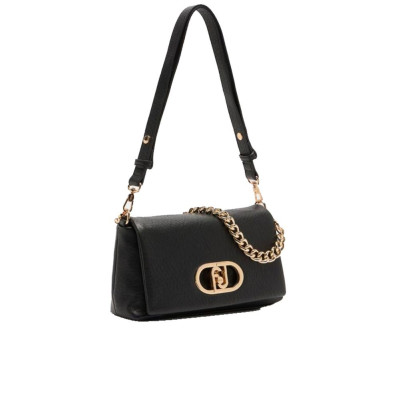 Borsa donna tracolla con catenella tracolla normale Liu Jo Lapuffy Nero