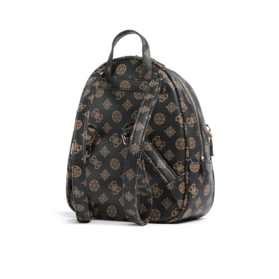 Borsa donna zainetto chiusura zip stondato grande Guess Manhattan Mocha Logo