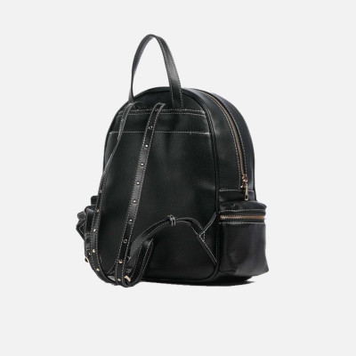 Borsa donna zainetto chiusura zip stondato Liu Jo Evrim Nero
