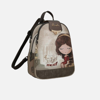 Borsa donna zainetto chiusura zip stondato Anekke Muse Multicolor