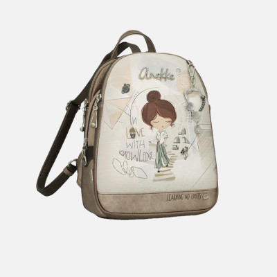 Borsa donna zainetto chiusura zip stondato Anekke Sophia Multicolor