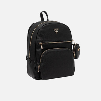 Borsa donna zainetto chiusura zip stondato Guess Power Play II Black