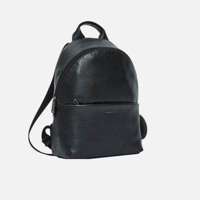 Borsa donna zainetto chiusura zip stondato Mandarina Duck Mellow Leather Black