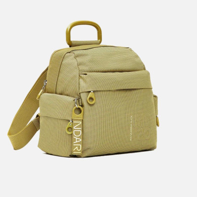 Borsa donna zainetto chiusura zip stondato Mandarina MD 20 Pistacchio