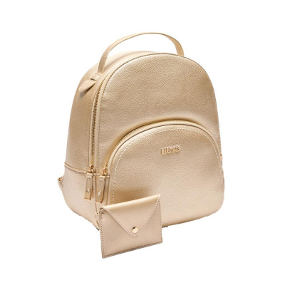 Borsa donna zainetto stondato Manh Liu Jo AA5157E005800529-Gold Valigeria-it