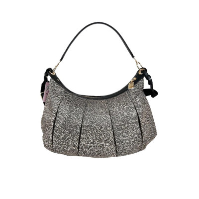 Borsa Moda Sacca Borbonese Op NaturaleNero  Valigeria.it