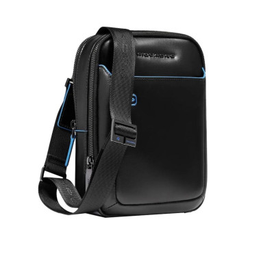 Borsello doppia cerniera porta ipad Piquadro Blue Square Nero