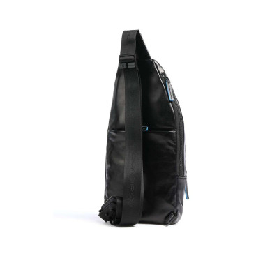 Borsello Monospalla Blue Square Piquadro Nero  Valigeria.it