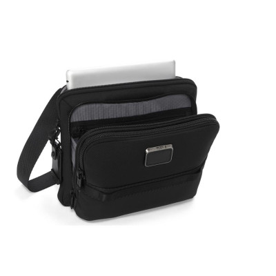 Borsello piatto con tasca davanti Tumi Alpha Bravo Black