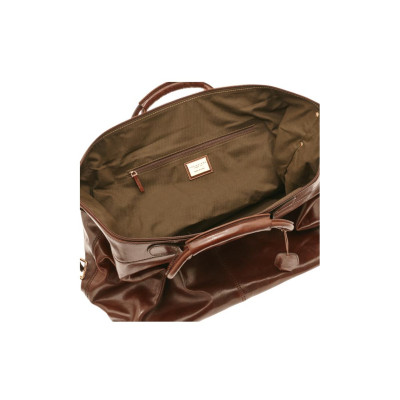 Borsone in pelle The Bridge  5027 cm 2 manici  Linea Story Viaggio 075220 (valigeria)