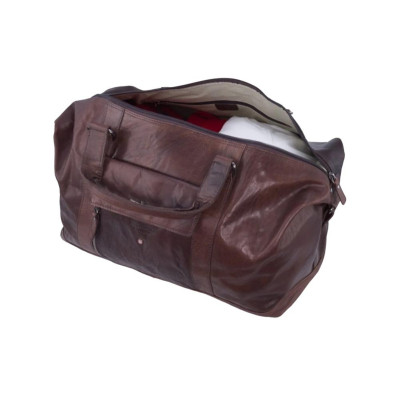 Borsone in Pelle Vintage Aeronautica Militare Testa Moro  Valigeria.it