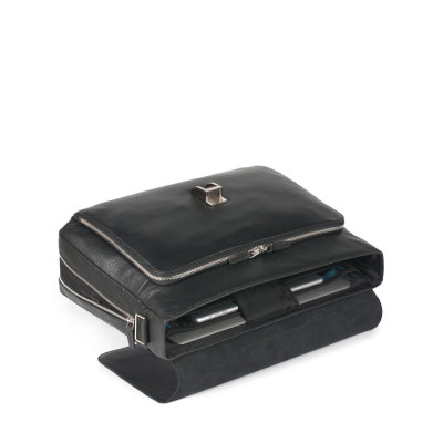 Cartella Porta Pc espandibile con patta e scomparto porta iPad®Air/Air2 | Piquado Modus | CA3111MO-Nero