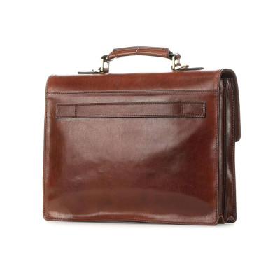 Cartella in pelle due scomparti con tracolla  The Bridge Story Uomo  06252701-Marrone