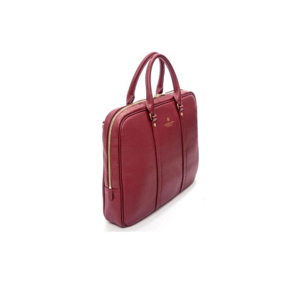 Cartella in Pelle Manici Corti Spalding & Bros Cardinale Red  Valigeria.it