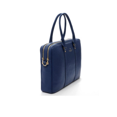 Cartella in Pelle Manici Lunghi TIffany Spalding & Bros Navy  Valigeria.it
