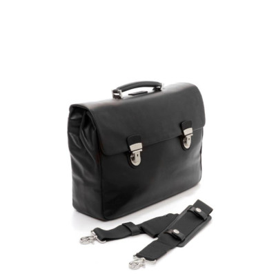 Cartella in Pelle Spalding & Bros Nero  Valigeria.it