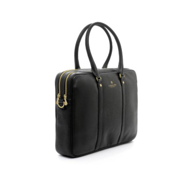 Cartella in Pelle Spalding & Bros Nero  Valigeria.it