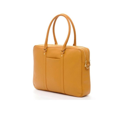 Cartella in Pelle Spalding & Bros Senape  Valigeria.it