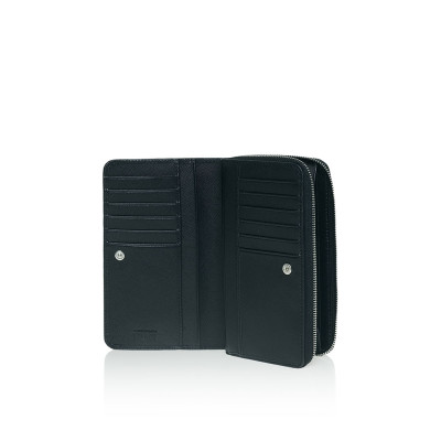 Portafoglio Uomo Cerniera con Patta | Alviero Martini 1^Classe Geo Black | CW02764260001-Black