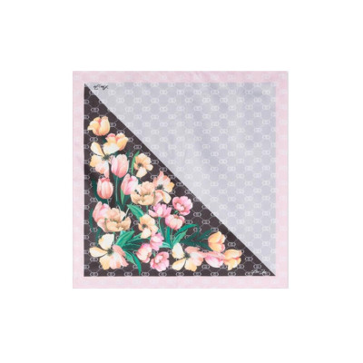 Foluard bandana flower corner Liu Jo 2A5023T030022222-Nero Valigeria-it