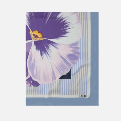 Foulard classico flowers Liu Jo Viola