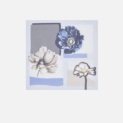 Foulard classico grande maxiflower Liu Jo Light Blue