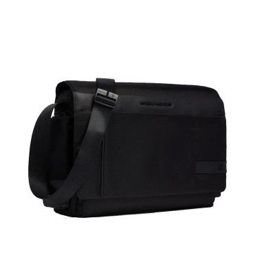 Messenger con patta porta computer Piquadro Nero