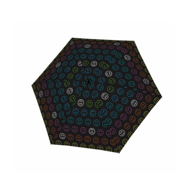 Ombrello corto mini automatico manico dritto Doppler Mini Light Up RBS