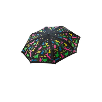 Ombrello Corto Mini bagnato si Colora Y-Dry Black & Color  Valigeria.it