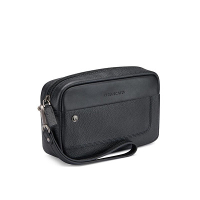 Pochette da polso a un comparto in pelle Alaska Roncato Valigeria Nero Valigeria.it