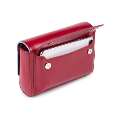 Pochette Blue Square Piquadro Rosso  Valigeria.it