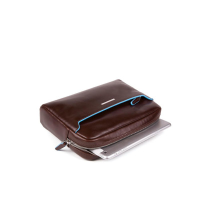 Pochette Da Polso Blue Square Piquadro Mogano  Valigeria.it