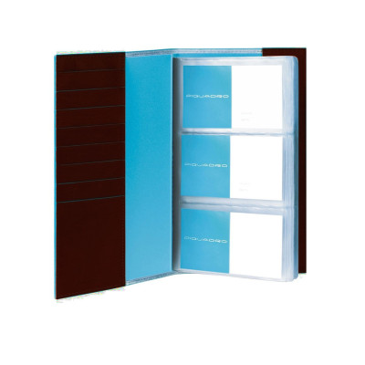 Porta Biglietti a Libro | Piquadro Blue Square | PP1668B2-Mogano