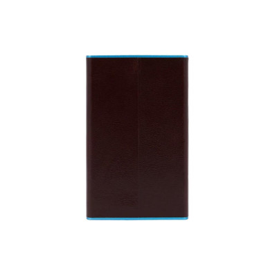 Porta carte di credito metal case semplice Piquadro Blue Square Mogano