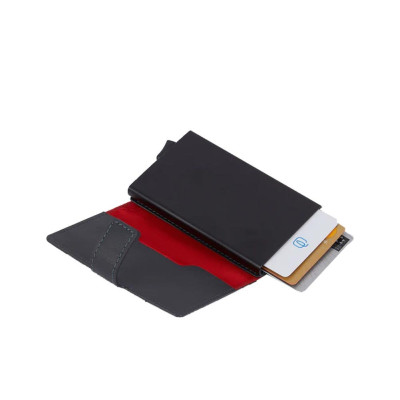 Porta Carte Credito Urban Piquadro GrigioNero  Valigeria.it